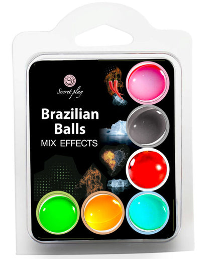 SECRET PLAY SET 6 BRAZILIAN BALLS MIX EFFECT SECRET PLAY SET 6 BRAZILIAN BALLS MIX EFFECT