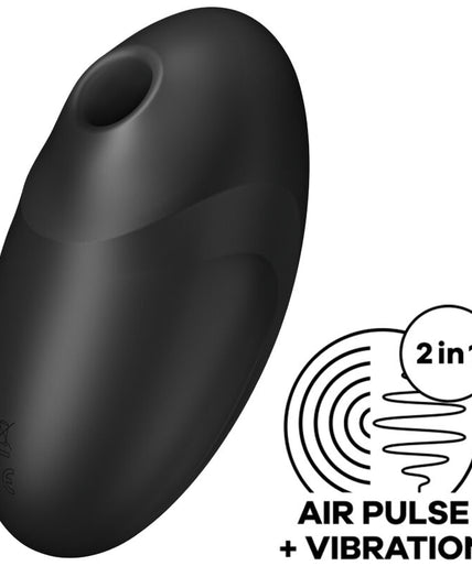 SATISFYER - VULVA LOVER 3 AIR PULSE STIMULATOR & VIBRATOR BLACK SATISFYER - VULVA LOVER 3 AIR PULSE STIMULATOR & VIBRATOR BLACK