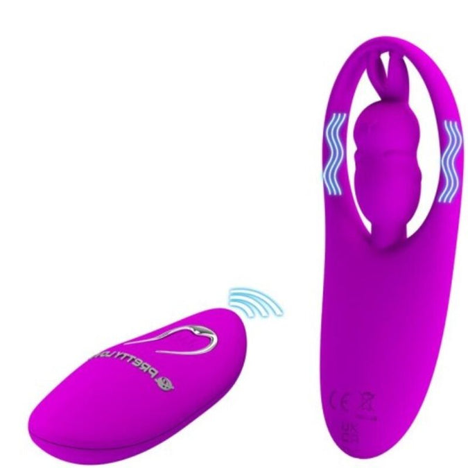 PRETTY LOVE - WILDE KONIJN STIMULATOR VOOR SLIPJES MET AFSTANDSBEDIENING LILA