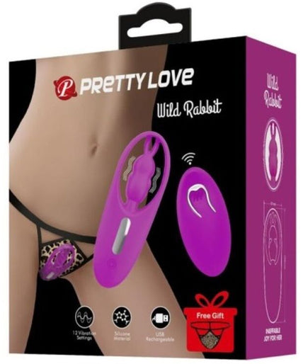 PRETTY LOVE - WILDE KONIJN STIMULATOR VOOR SLIPJES MET AFSTANDSBEDIENING LILA PRETTY LOVE - WILDE KONIJN STIMULATOR VOOR SLIPJES MET AFSTANDSBEDIENING LILA