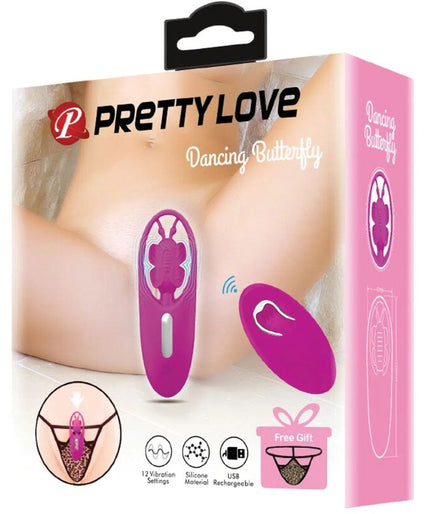 PRETTY LOVE - DANCING BUTTERFLY STIMULATOR FOR PANTIES WITH REMOTE CONTROL LILAC PRETTY LOVE - DANCING BUTTERFLY STIMULATOR FOR PANTIES WITH REMOTE CONTROL LILAC