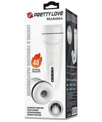 PRETTY LOVE - MARISSA MALE MASTURBATOR VIBRATION, HEAT, VOICE AND SUCTION PRETTY LOVE - MARISSA MALE MASTURBATOR VIBRATION, HEAT, VOICE AND SUCTION