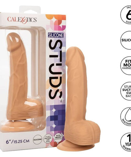 CALEXOTICS - SILICONEN NOppen 15,24 CM HUIDKLEUR CALEXOTICS - SILICONEN NOppen 15,24 CM HUIDKLEUR