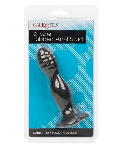 CalExotics – Silicone Ribbed Anal Stud with Suction Cup CalExotics – Silicone Ribbed Anal Stud with Suction Cup