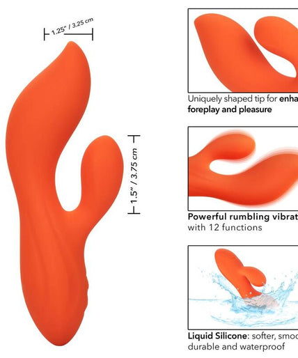 CALEXOTICS - STELLA DUAL TEASER ORANGE CALEXOTICS - STELLA DUAL TEASER ORANGE
