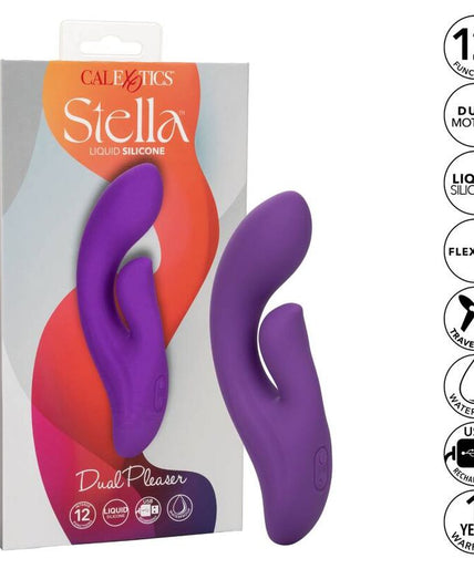 CALEXOTICS - STELLA DUAL PLEASER VIOLET CALEXOTICS - STELLA DUAL PLEASER VIOLET