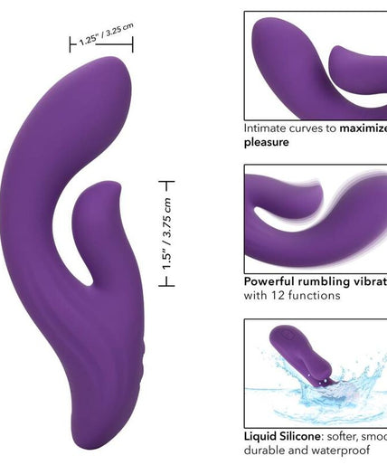 CALEXOTICS - STELLA DUAL PLEASER VIOLET CALEXOTICS - STELLA DUAL PLEASER VIOLET