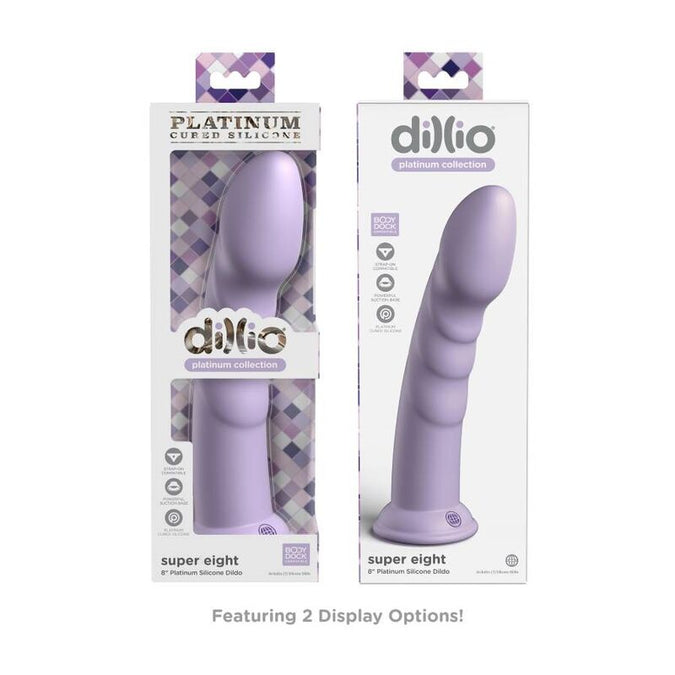 Dillio – Super Eight G-Spot Dildo 20.32 cm | Violet