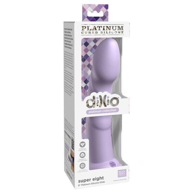 Dillio – Super Eight G-Spot Dildo 20.32 cm | Violet
