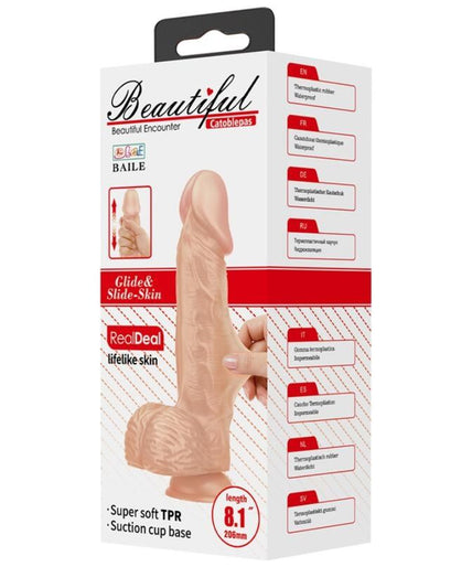 BAILE - PRACHTIGE ONTMOETING CATOBLEPAS FLEXIBELE REALISTISCHE DILDO 20,6 CM NATUREL BAILE - PRACHTIGE ONTMOETING CATOBLEPAS FLEXIBELE REALISTISCHE DILDO 20,6 CM NATUREL