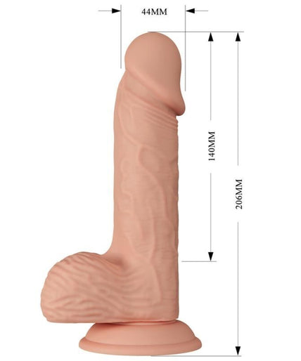 BAILE - PRACHTIGE ONTMOETING CATOBLEPAS FLEXIBELE REALISTISCHE DILDO 20,6 CM NATUREL BAILE - PRACHTIGE ONTMOETING CATOBLEPAS FLEXIBELE REALISTISCHE DILDO 20,6 CM NATUREL
