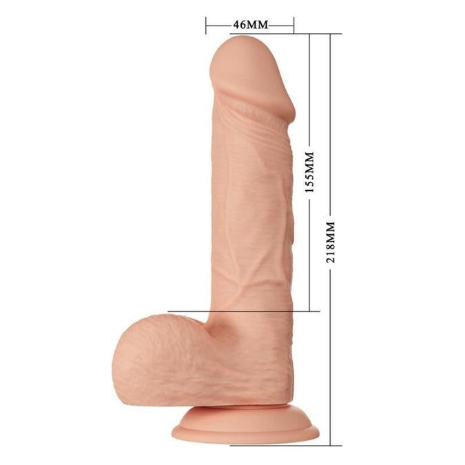 BAILE - MOOIE ONTMOETING BAHAMUT FLEXIBELE REALISTISCHE DILDO 21,8 CM NATUURLIJK