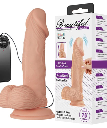 BAILE - BEAUTIFUL ENCOUNTER ZEBULON VIBRATION 19,4 CM NATUURLIJK BAILE - BEAUTIFUL ENCOUNTER ZEBULON VIBRATION 19,4 CM NATUURLIJK