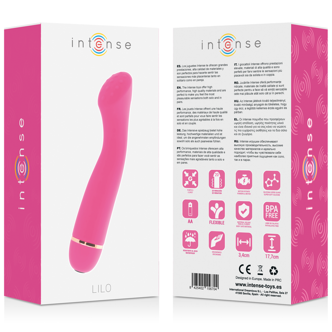 Intense – Lilo 20 Speeds Silicone Vibrator Pink
