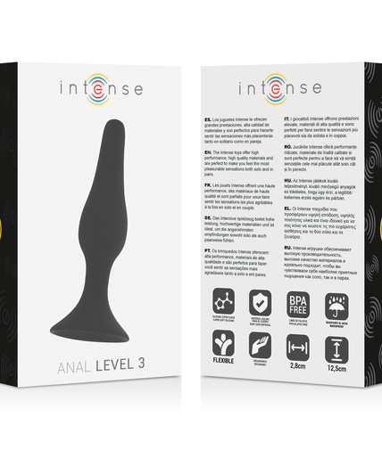 INTENSE - ANAL LEVEL 3 12.5CM BLACK INTENSE - ANAL LEVEL 3 12.5CM BLACK