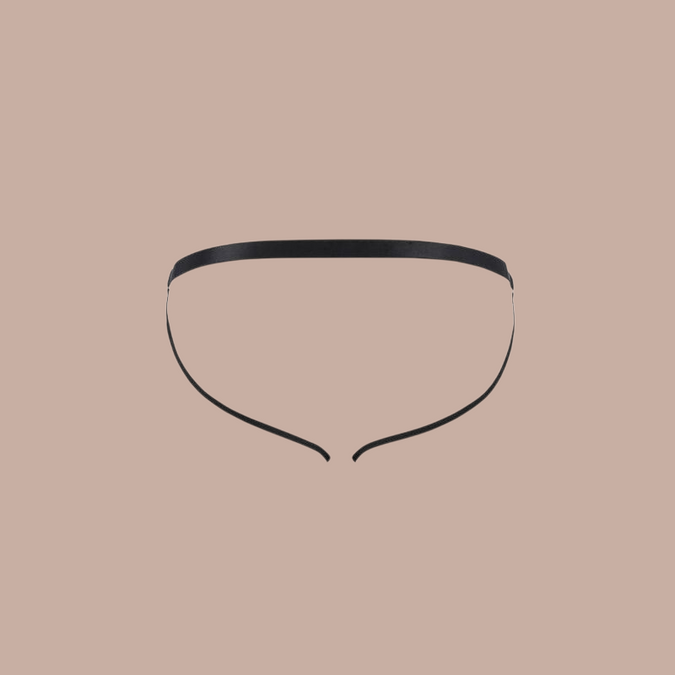 Pleasurements Passion 034 Slip Open Luke zwarte herenstring met open ontwerp voor een gedurfde uitstraling