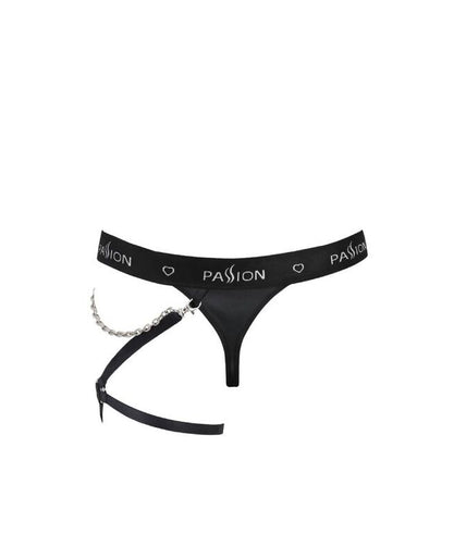 PASSION - 058 BILL THONG BLACK L/XL PASSION - 058 BILL THONG BLACK L/XL