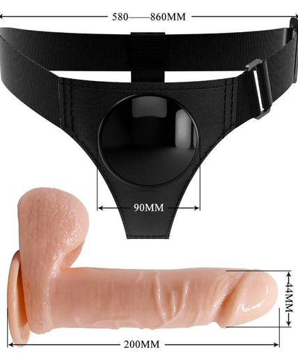 PRETTY LOVE - HARNESS BRIEFS UNIVERSAL HARNESS WITH DILDO TOM 20 CM NATURAL PRETTY LOVE - HARNESS BRIEFS UNIVERSAL HARNESS WITH DILDO TOM 20 CM NATURAL