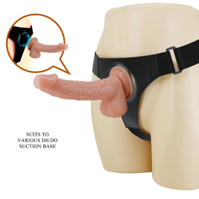 PRETTY LOVE - TUIGJE ONDERBROEK UNIVERSEEL TUIGJE MET DILDO KEVIN 19 CM NATUURLIJK