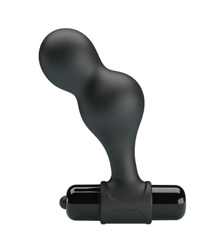 MR PLAY - BLACK SILICONE VIBRATOR ANAL PLUG MR PLAY - BLACK SILICONE VIBRATOR ANAL PLUG