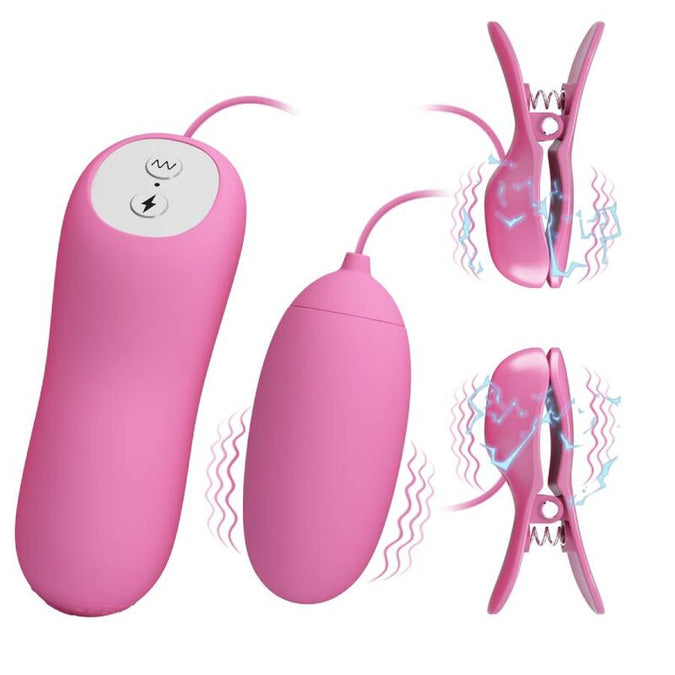 Pretty Love – Pinzette mit Vibration und pinkem Elektroschock