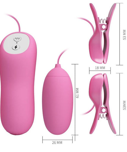 PRETTY LOVE - TWEEZERS WITH VIBRATION AND PINK ELETROSHOCK PRETTY LOVE - TWEEZERS WITH VIBRATION AND PINK ELETROSHOCK