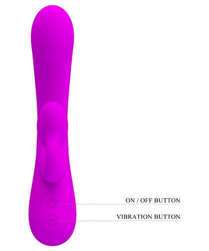 PRETTY LOVE - SINCERE SILICONE CLITORAL VIBRATOR AND SUCKER PURPLE PRETTY LOVE - SINCERE SILICONE CLITORAL VIBRATOR AND SUCKER PURPLE