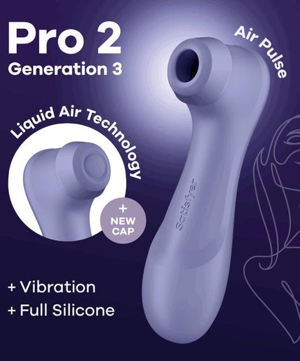 Satisfyer – Pro 2 Generatie 3 Liquid Air Technology Lilac Satisfyer – Pro 2 Generatie 3 Liquid Air Technology Lilac