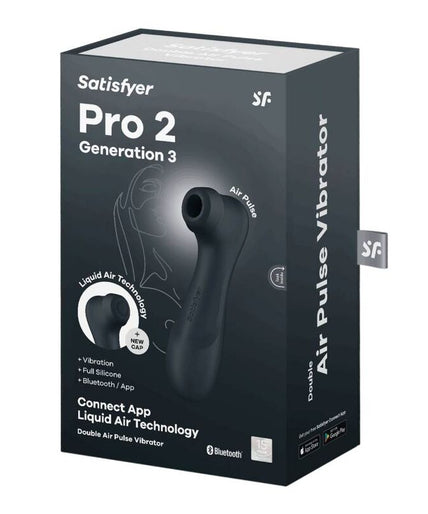 SATISFYER - PRO 2 GENERACIÓN 3 BLACK BLUETOOTH & APP SATISFYER - PRO 2 GENERACIÓN 3 BLACK BLUETOOTH & APP