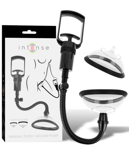 INTENSE - PUMP VAGINAL MANUAL PUMP WITH TWO INTERCHANGEABLE CUPS INTENSE - PUMP VAGINAL MANUAL PUMP WITH TWO INTERCHANGEABLE CUPS