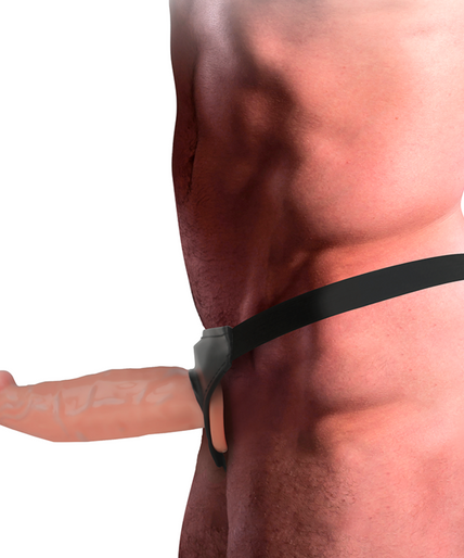INTENSE - HOLLOW HARNESS WITH DILDO 18 X 3.5 CM INTENSE - HOLLOW HARNESS WITH DILDO 18 X 3.5 CM
