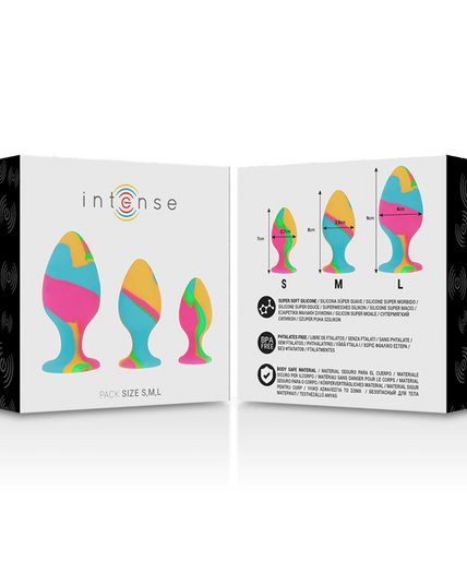 Intense – Multicolor Silicone Plug Set Intense – Multicolor Silicone Plug Set
