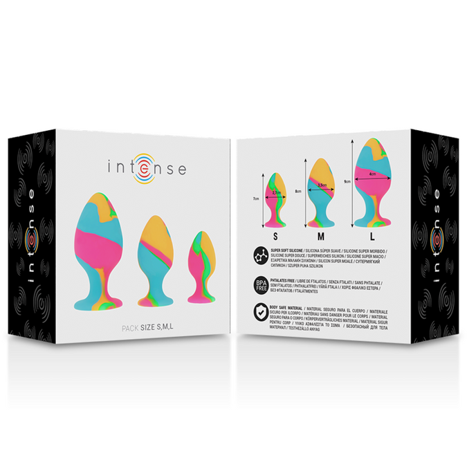 Intense – Multicolor Silicone Plug Set