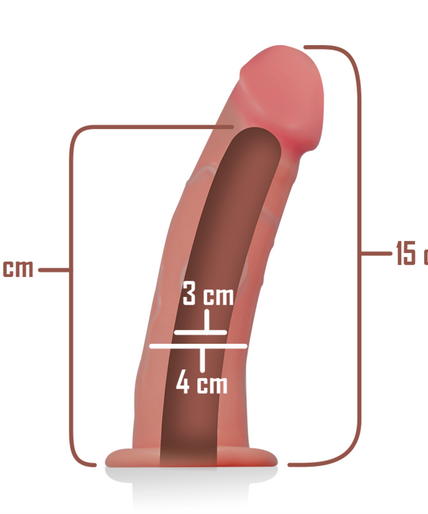 INTENSE - HOLLOW HARNESS WITH DILDO 16 X 3 CM INTENSE - HOLLOW HARNESS WITH DILDO 16 X 3 CM