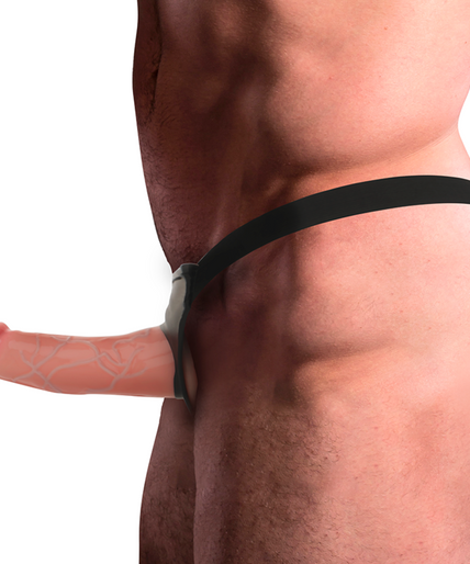 INTENSE - HOLLOW HARNESS WITH DILDO 16 X 3 CM INTENSE - HOLLOW HARNESS WITH DILDO 16 X 3 CM