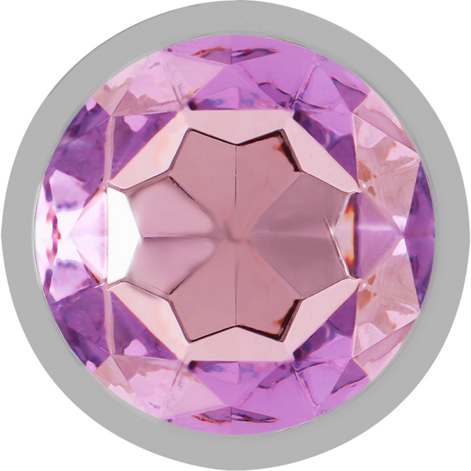 Intense – Aluminum Metal Anal Plug With Violet Crystal Size S