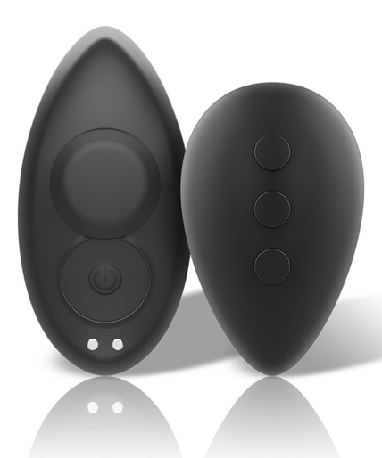 BLACK&SILVER - PRESTON RECHARGEABLE SILICONE VIBRATOR PANTIE BLACK BLACK&SILVER - PRESTON RECHARGEABLE SILICONE VIBRATOR PANTIE BLACK