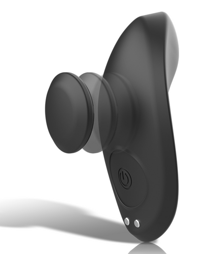 BLACK&SILVER - PRESTON RECHARGEABLE SILICONE VIBRATOR PANTIE BLACK BLACK&SILVER - PRESTON RECHARGEABLE SILICONE VIBRATOR PANTIE BLACK