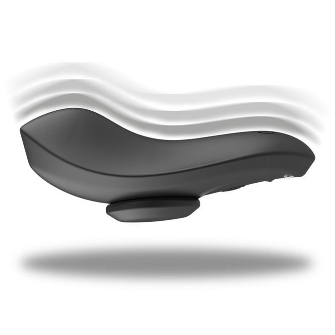 ZWART&ZILVER - PRESTON OPLAADBARE SILICONEN VIBRATOR PANTY ZWART