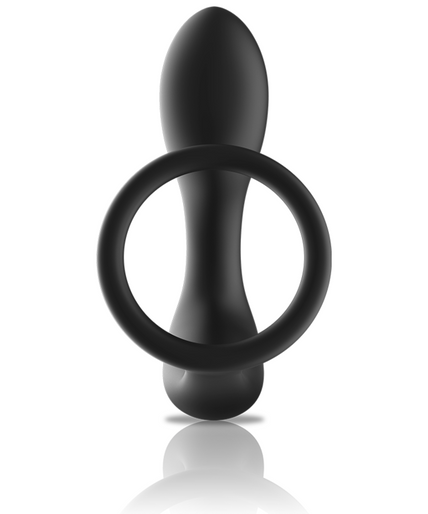 BLACK&SILVER - REMOTE CONTROL ANAL MASSAGER RECHARGEABLE SILICONE BLACK BLACK&SILVER - REMOTE CONTROL ANAL MASSAGER RECHARGEABLE SILICONE BLACK