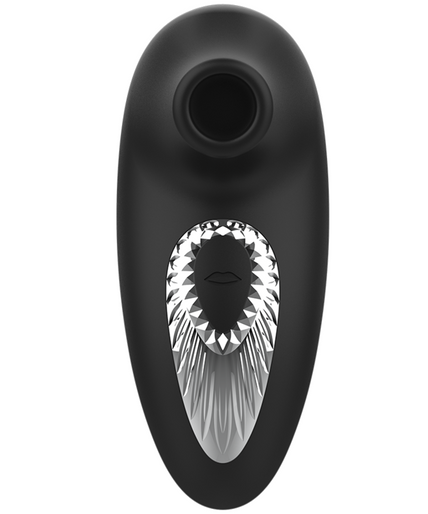 Zwart & zilver – Drake Deluxe Zuigvibrator Oplaadbaar Siliconen Zwart Zwart & zilver – Drake Deluxe Zuigvibrator Oplaadbaar Siliconen Zwart