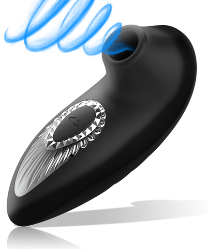 Zwart & zilver – Drake Deluxe Zuigvibrator Oplaadbaar Siliconen Zwart Zwart & zilver – Drake Deluxe Zuigvibrator Oplaadbaar Siliconen Zwart