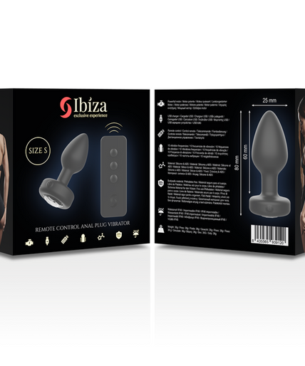 IBIZA - REMOTE CONTROL ANAL PLUG SIZE S IBIZA - REMOTE CONTROL ANAL PLUG SIZE S
