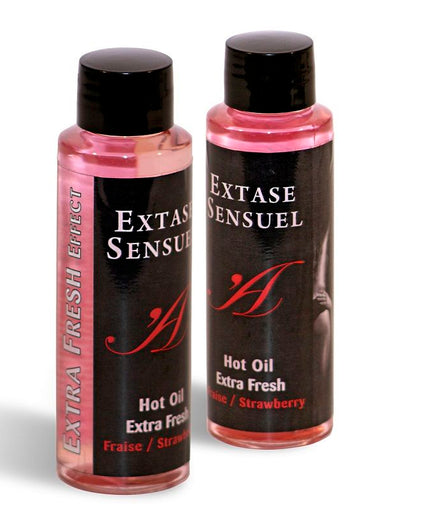 EXTASE SENSUAL - MASSAGE OIL WITH EXTRA FRESH STRAWBERRY EFFECT 100 ML EXTASE SENSUAL - MASSAGE OIL WITH EXTRA FRESH STRAWBERRY EFFECT 100 ML