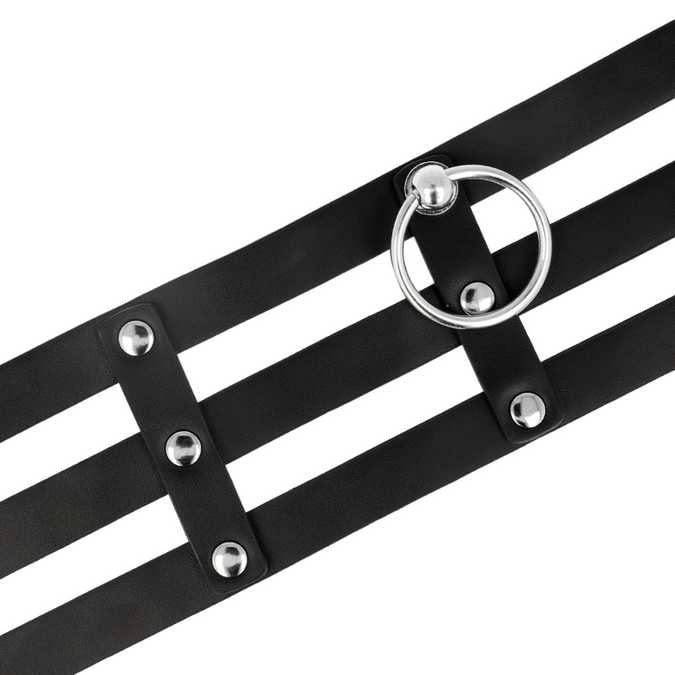 COQUETTE CHIC DESIRE - FETISH STIJL VEGAN LEREN CHOKER