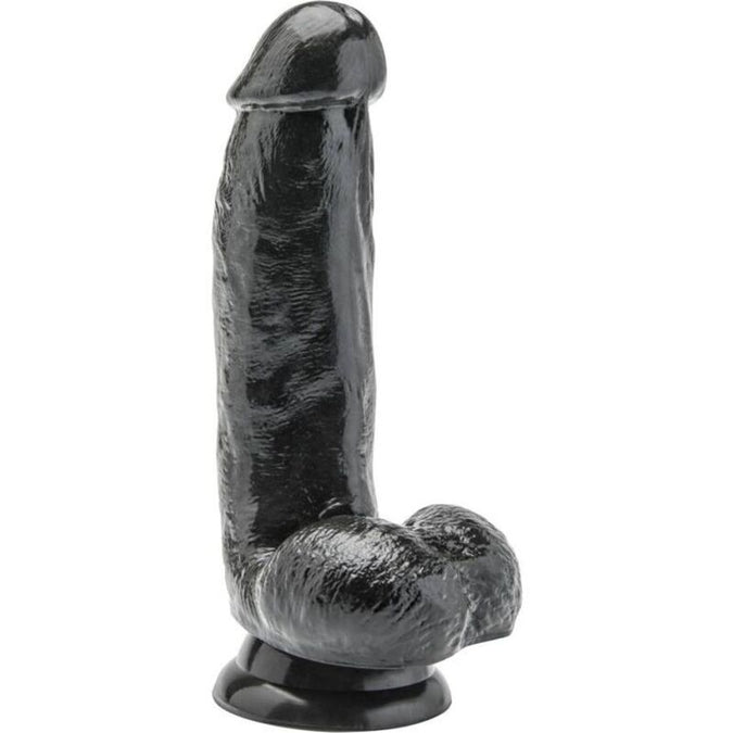 GET REAL - DILDO 12 CM MET BALLEN ZWART