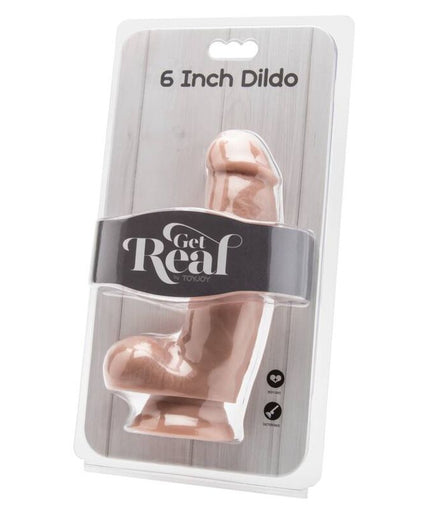GET REAL - DILDO 12 CM WITH BALLS SKIN GET REAL - DILDO 12 CM WITH BALLS SKIN