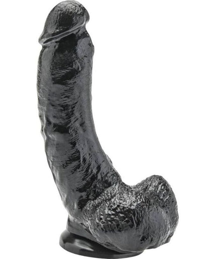 GET REAL - DILDO 20,5 CM WITH BALLS BLACK GET REAL - DILDO 20,5 CM WITH BALLS BLACK