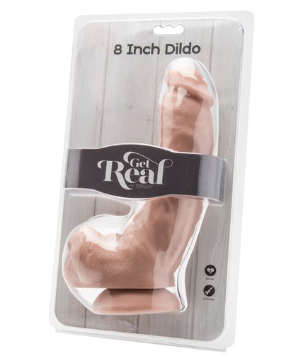 GET REAL - DILDO 20,5 CM WITH BALLS SKIN GET REAL - DILDO 20,5 CM WITH BALLS SKIN