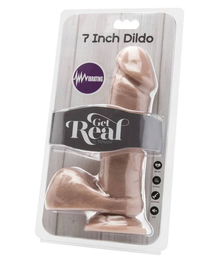 GET REAL - DILDO 18 CM WITH BALLS VIBRATOR SKIN GET REAL - DILDO 18 CM WITH BALLS VIBRATOR SKIN